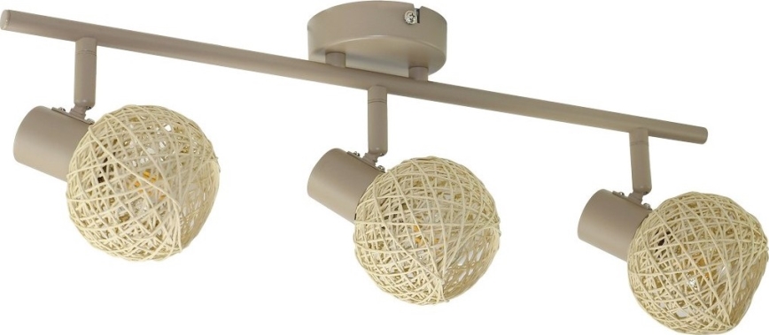 Candeeiro de focos DEX 3xE14/10W/230V bege/creme