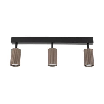 Candeeiro de focos TUNE 3xGU10/10W/230V preto/castanho