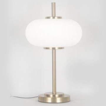 Candeeiro de mesa 1xE14/3W/230V branco/latão
