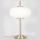 Candeeiro de mesa 1xE14/3W/230V branco/latão