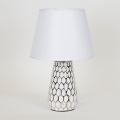 Candeeiro de mesa 1xE14/40W/230V branco/prateado