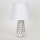 Candeeiro de mesa 1xE14/40W/230V branco/prateado
