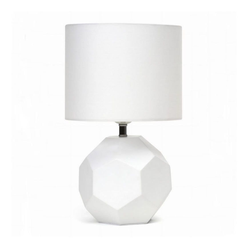 Candeeiro de mesa 1xE27/25W/230V branco