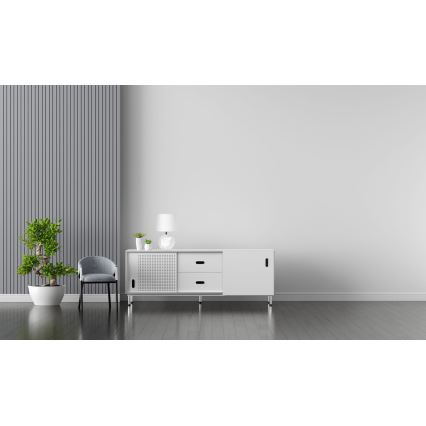 Candeeiro de mesa 1xE27/25W/230V branco