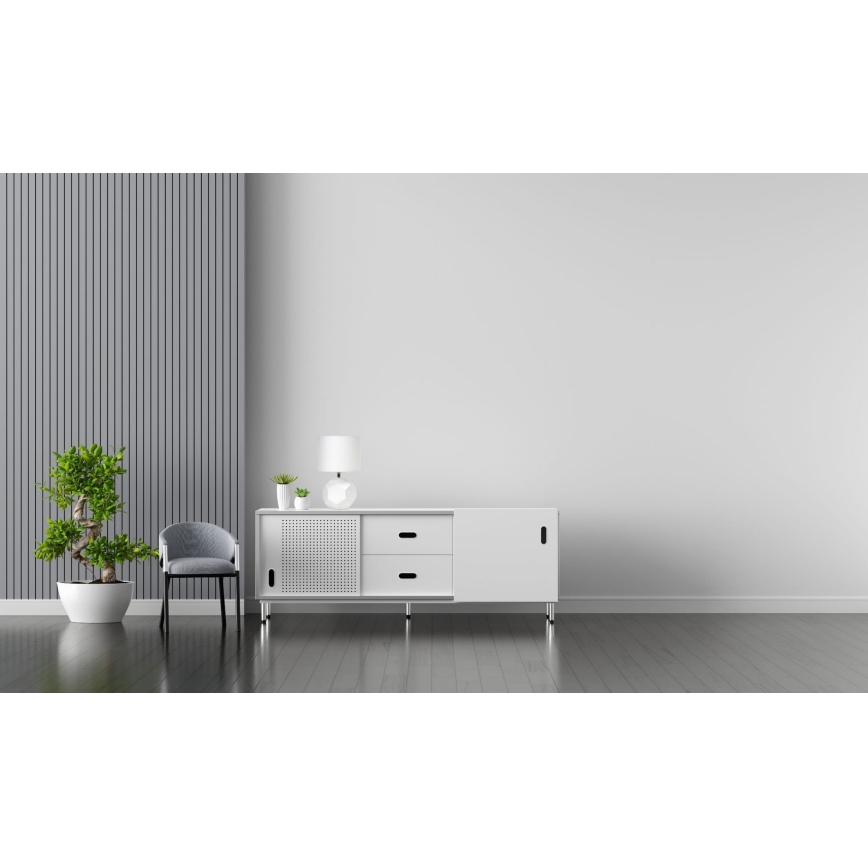 Candeeiro de mesa 1xE27/25W/230V branco