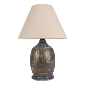 Candeeiro de mesa 1xE27/40W/230V azul/dourado