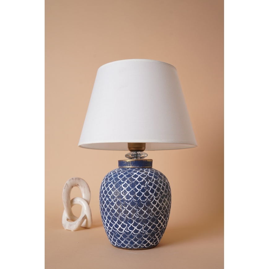 Candeeiro de mesa 1xE27/40W/230V azul