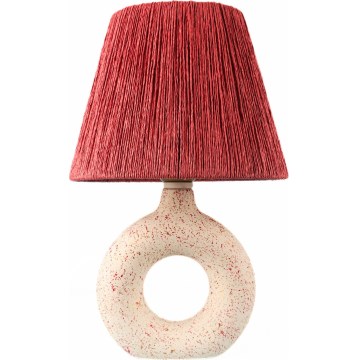 Candeeiro de mesa 1xE27/40W/230V branco/vermelho