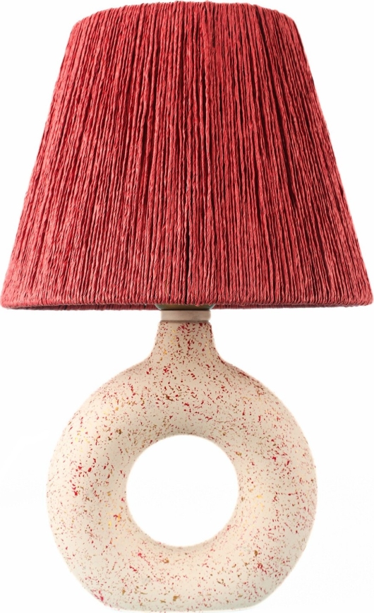 Candeeiro de mesa 1xE27/40W/230V branco/vermelho