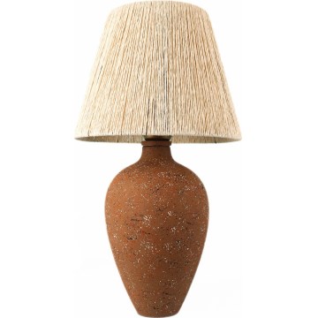 Candeeiro de mesa 1xE27/40W/230V castanho/creme