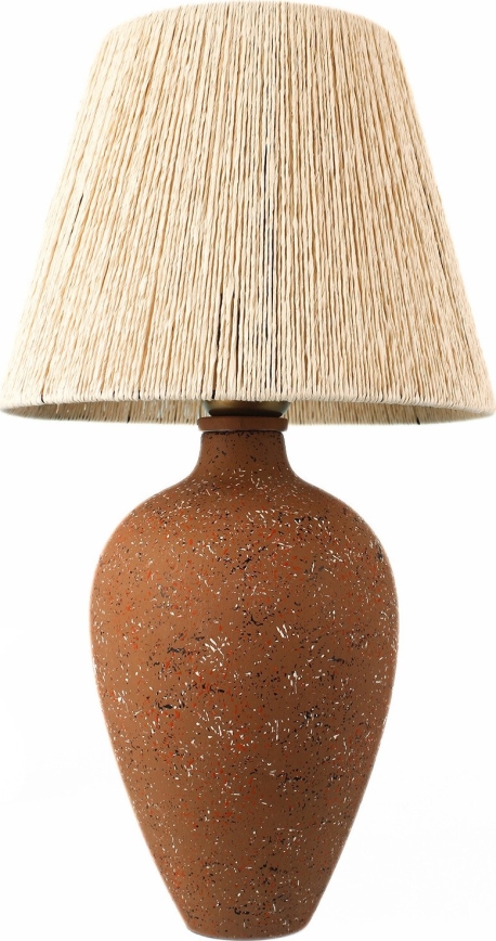 Candeeiro de mesa 1xE27/40W/230V castanho/creme