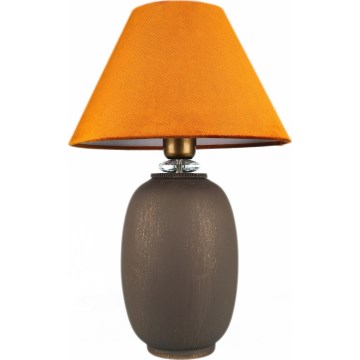 Candeeiro de mesa 1xE27/40W/230V castanho/laranja