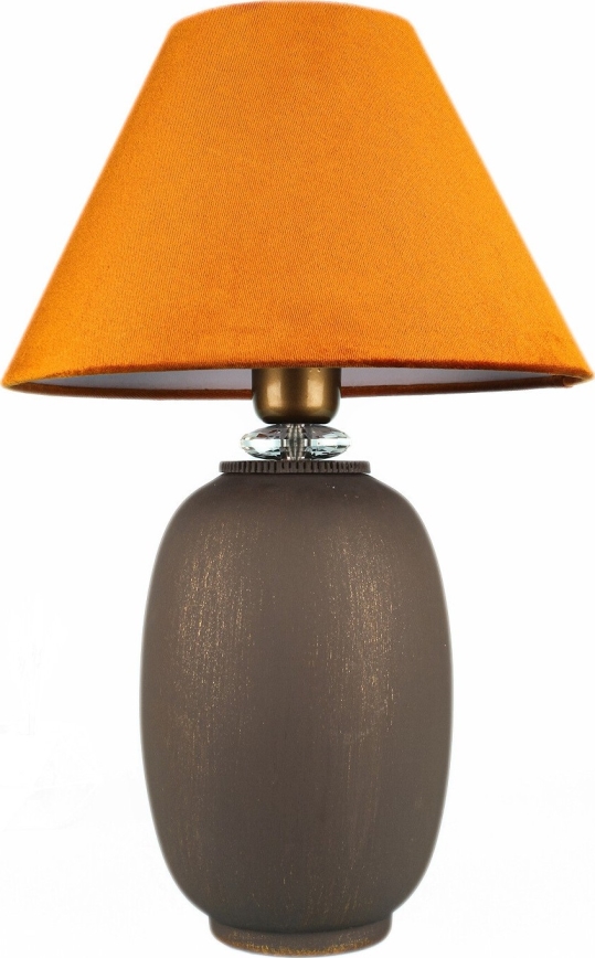 Candeeiro de mesa 1xE27/40W/230V castanho/laranja