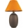 Candeeiro de mesa 1xE27/40W/230V castanho/laranja