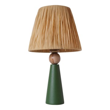 Candeeiro de mesa 1xE27/40W/230V castanho/verde