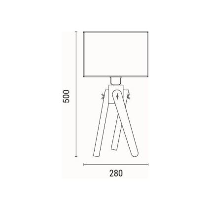 Candeeiro de mesa 1xE27/40W/230V
