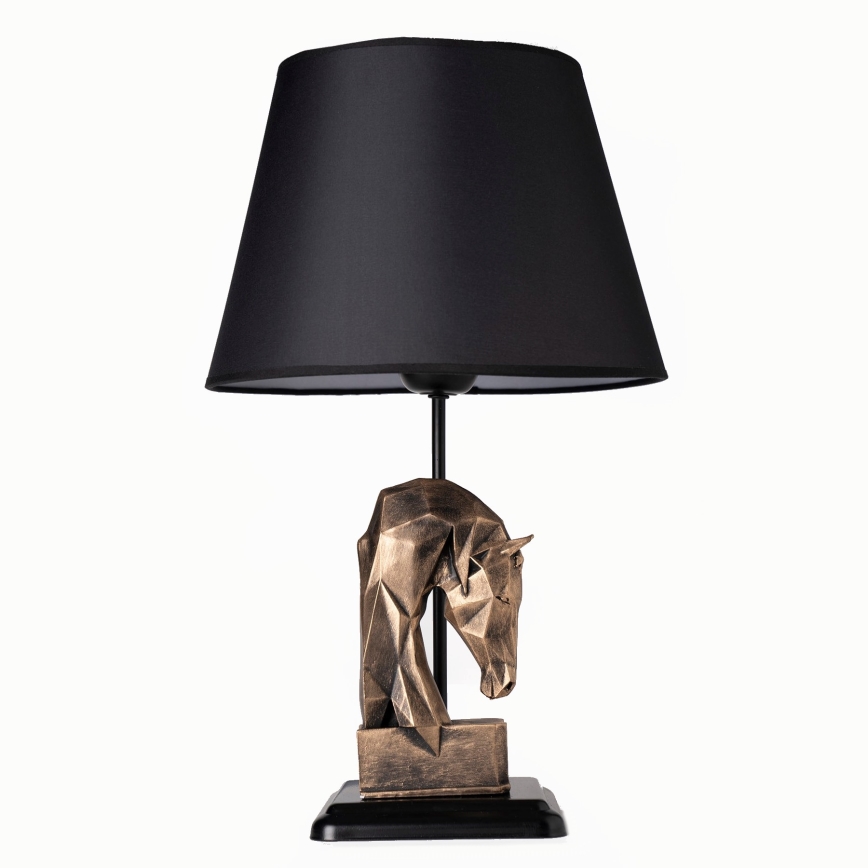 Candeeiro de mesa 1xE27/40W/230V preto/dourado