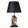 Candeeiro de mesa 1xE27/40W/230V preto/dourado