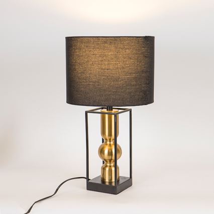 Candeeiro de mesa 1xE27/40W/230V preto/dourado