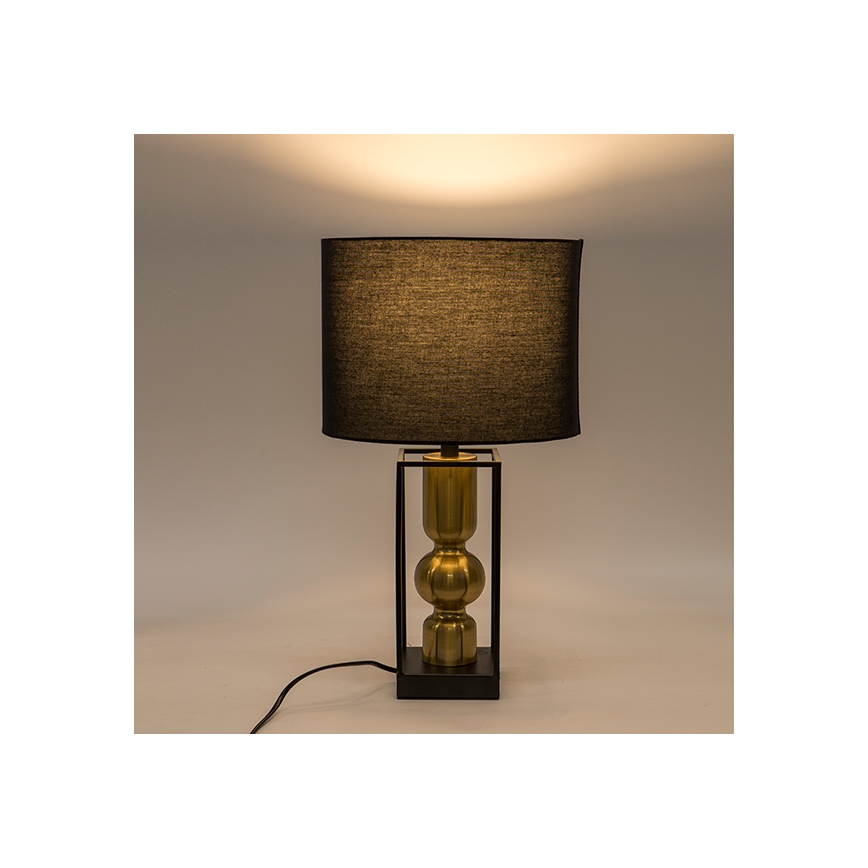 Candeeiro de mesa 1xE27/40W/230V preto/dourado