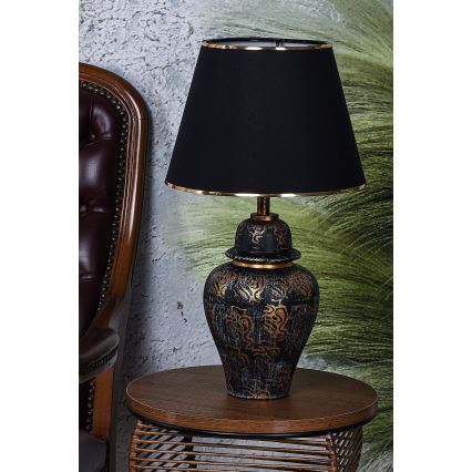 Candeeiro de mesa 1xE27/40W/230V preto
