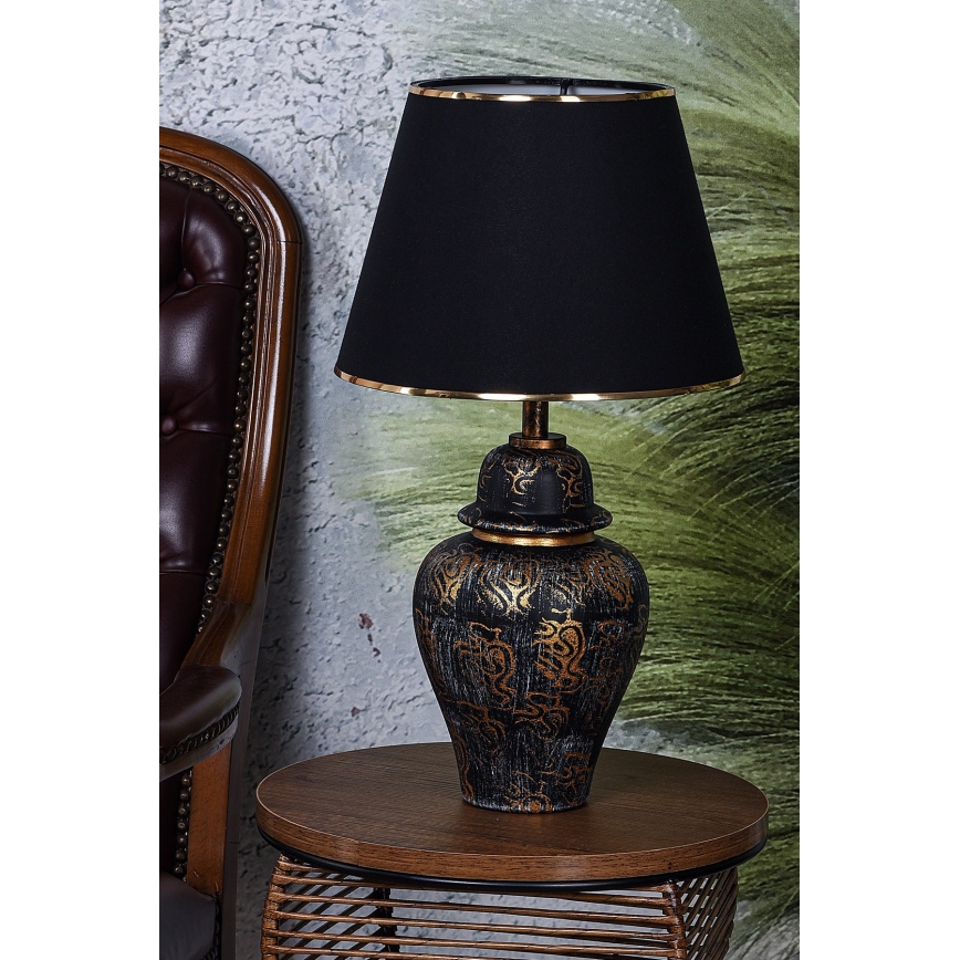 Candeeiro de mesa 1xE27/40W/230V preto
