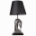 Candeeiro de mesa 1xE27/40W/230V preto/prateado