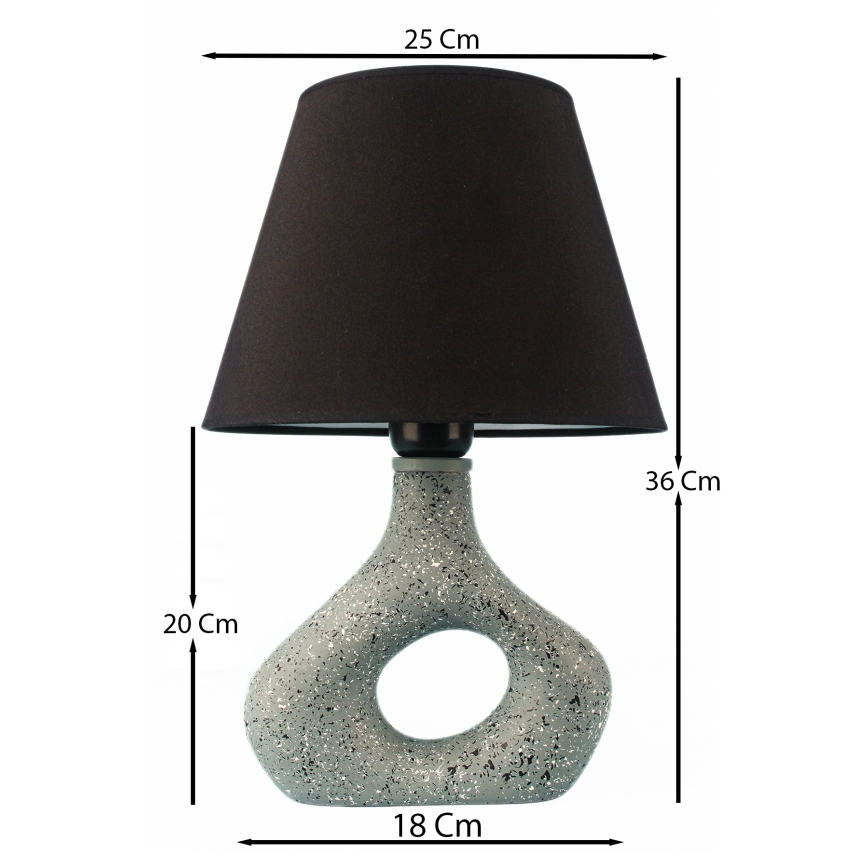 Candeeiro de mesa 1xE27/40W/230V preto/verde