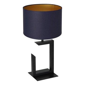 Candeeiro de mesa 1xE27/60W/230V 45 cm azul/dourado