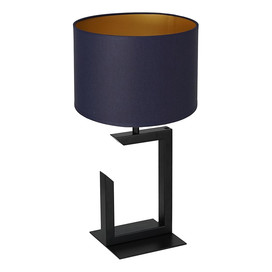 Candeeiro de mesa 1xE27/60W/230V 45 cm azul/dourado