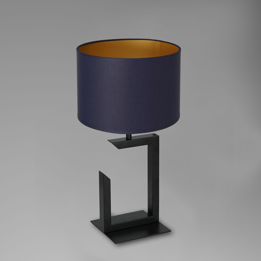 Candeeiro de mesa 1xE27/60W/230V 45 cm azul/dourado