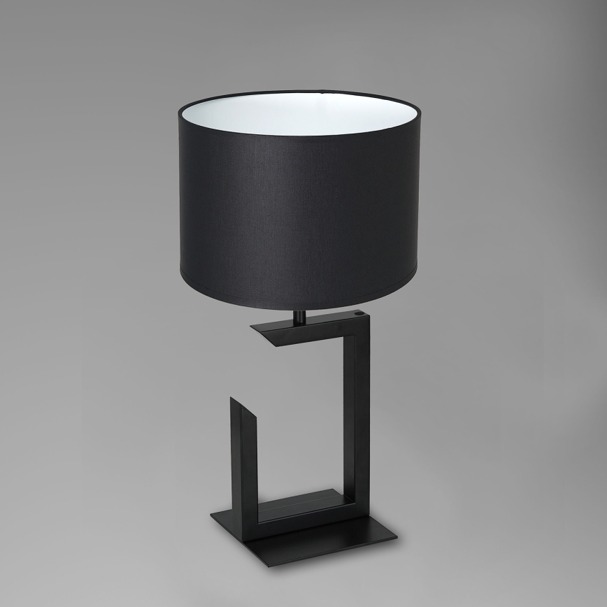Candeeiro de mesa 1xE27/60W/230V 45 cm preto/branco
