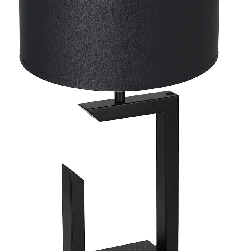 Candeeiro de mesa 1xE27/60W/230V 45 cm preto/branco
