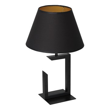 Candeeiro de mesa 1xE27/60W/230V 45 cm preto/dourado