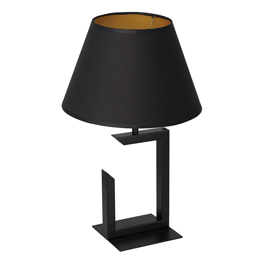 Candeeiro de mesa 1xE27/60W/230V 45 cm preto/dourado