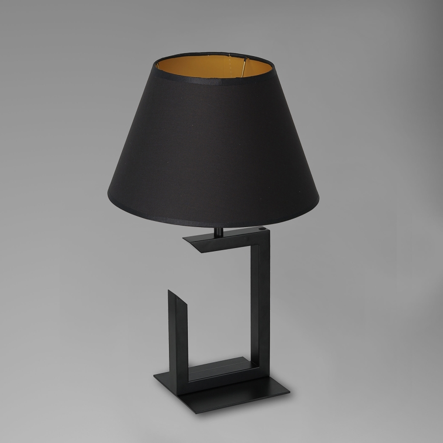 Candeeiro de mesa 1xE27/60W/230V 45 cm preto/dourado
