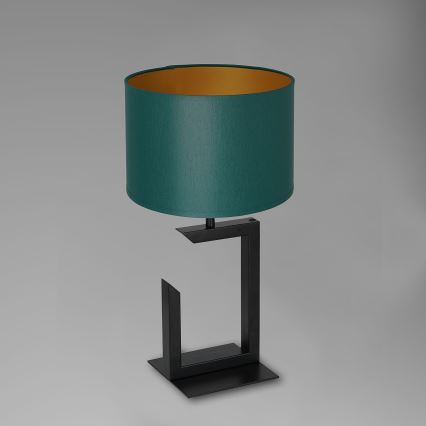 Candeeiro de mesa 1xE27/60W/230V 45 cm verde/dourado