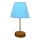 Candeeiro de mesa 1xE27/60W/230V azul/cobre