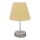 Candeeiro de mesa 1xE27/60W/230V bege/cromado brilhante