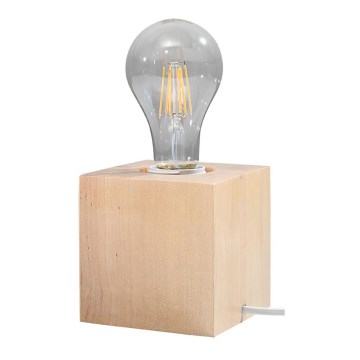 Candeeiro de mesa ABEL 1xE27/60W/230V faia