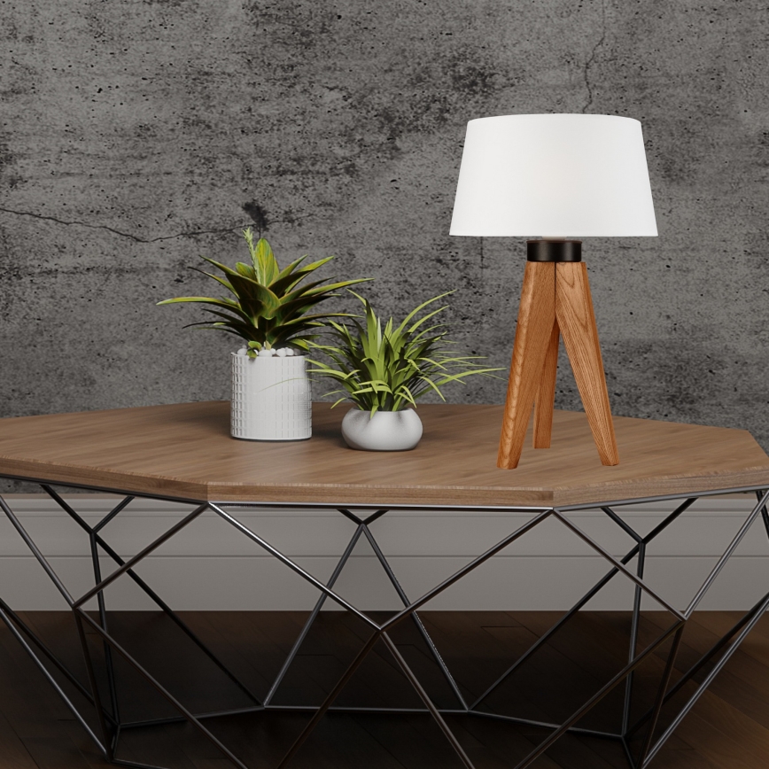 Candeeiro de mesa AIDA 1xE27/60W/230V carvalho