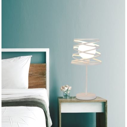Candeeiro de mesa AKITA 1xE14/40W/230V branco