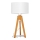Candeeiro de mesa ALBA 1xE27/15W/230V branco/carvalho