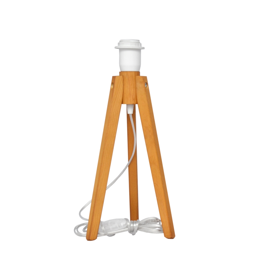 Candeeiro de mesa ALBA 1xE27/15W/230V creme/carvalho