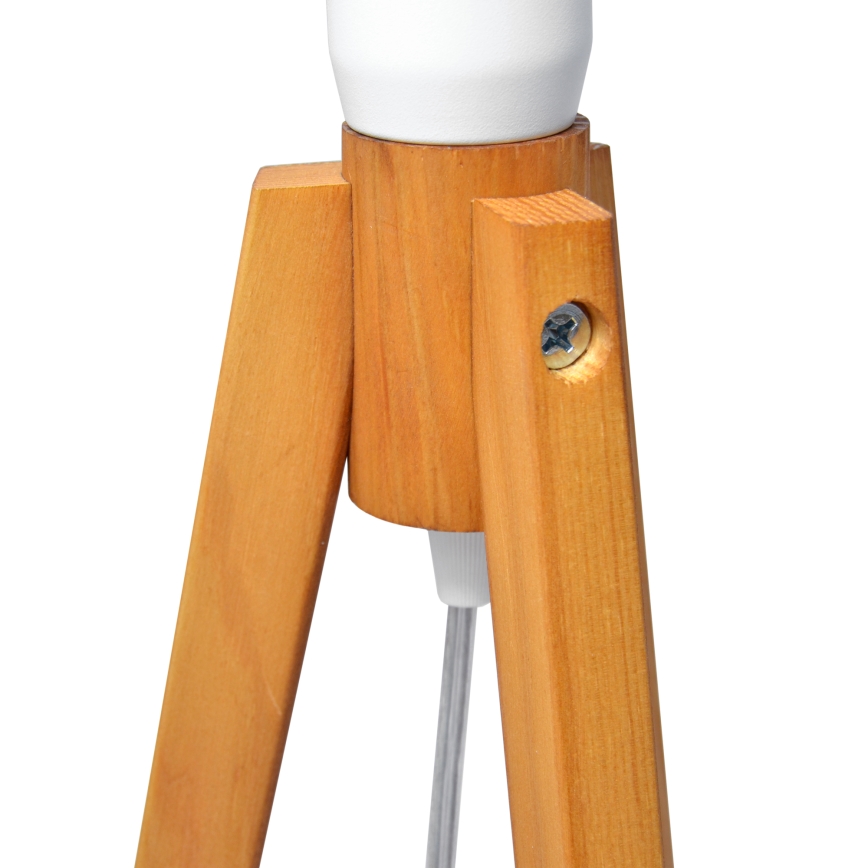 Candeeiro de mesa ALBA 1xE27/15W/230V creme/carvalho