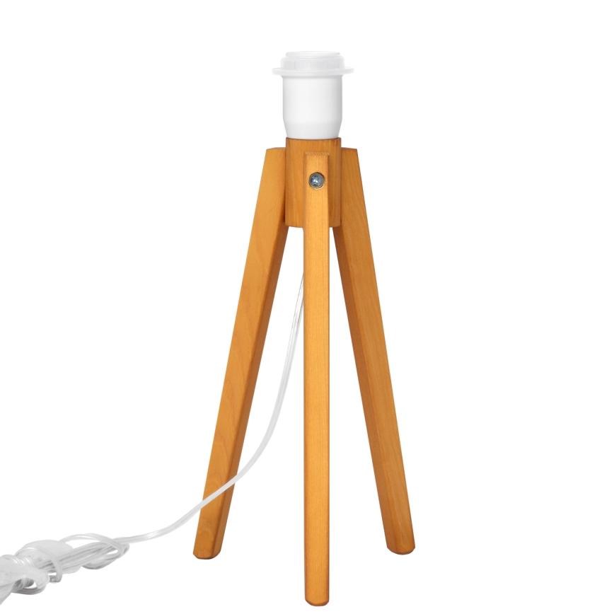Candeeiro de mesa ALBA 1xE27/15W/230V creme/carvalho