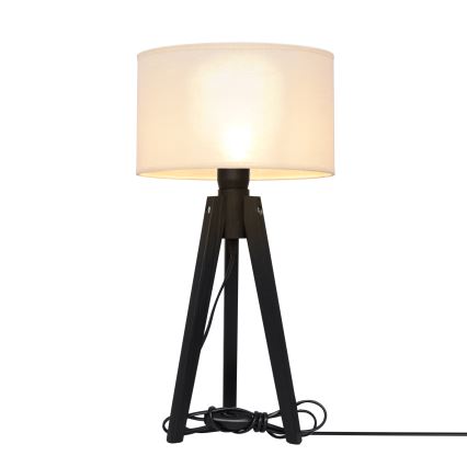 Candeeiro de mesa ALBA 1xE27/15W/230V creme/pinho