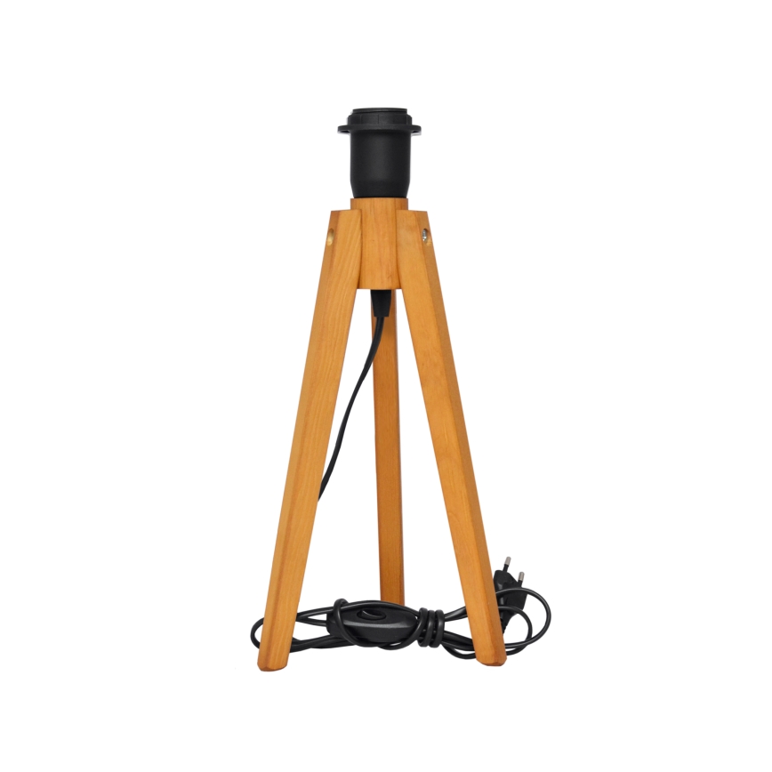 Candeeiro de mesa ALBA 1xE27/15W/230V preto/carvalho