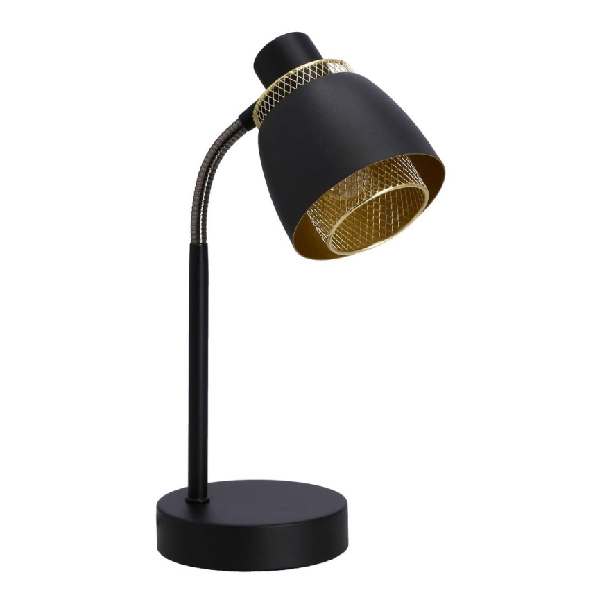 Candeeiro de mesa ALEKSANDRIA 1xE14/40W/230V preto/dourada