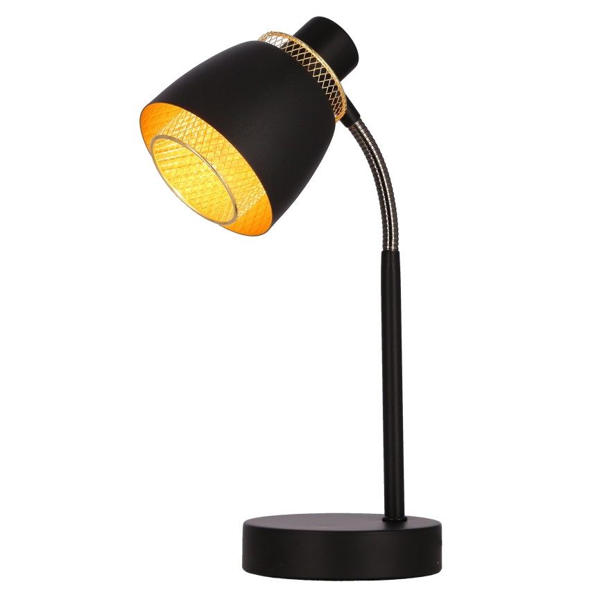 Candeeiro de mesa ALEKSANDRIA 1xE14/40W/230V preto/dourada
